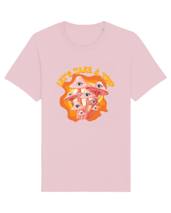 Let's Take A Trip Magic Mushroom Cotton Pink