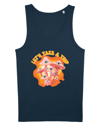 Let's Take A Trip Magic Mushroom Navy