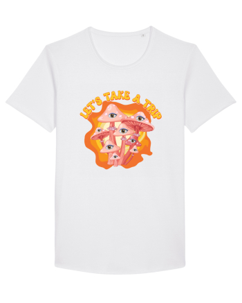 Let's Take A Trip Magic Mushroom White