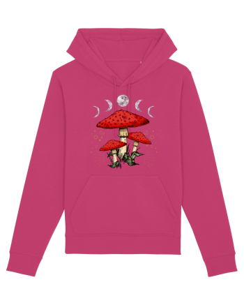 Moon Phase Psychedelic Mushroom Raspberry