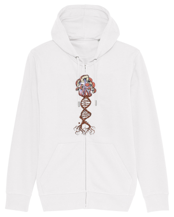 Mushroom DNA Mycology Shroom Trippy White