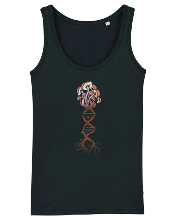 Mushroom DNA Mycology Shroom Trippy Black