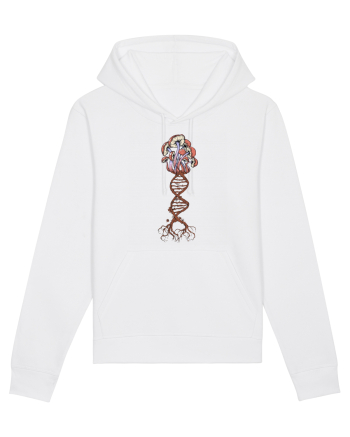 Mushroom DNA Mycology Shroom Trippy White