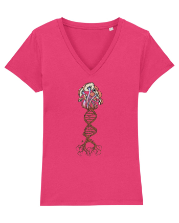 Mushroom DNA Mycology Shroom Trippy Raspberry