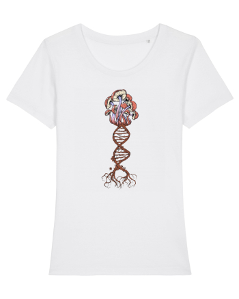 Mushroom DNA Mycology Shroom Trippy White