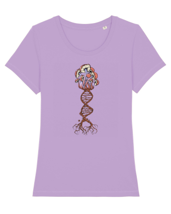 Mushroom DNA Mycology Shroom Trippy Lavender Dawn