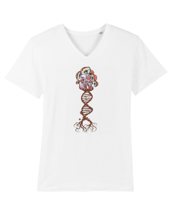Mushroom DNA Mycology Shroom Trippy White