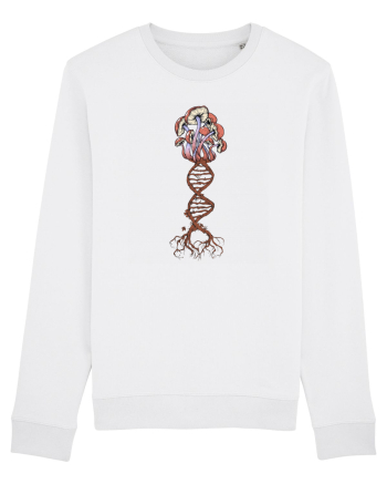 Mushroom DNA Mycology Shroom Trippy White