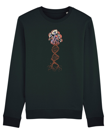 Mushroom DNA Mycology Shroom Trippy Black