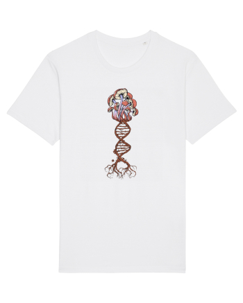 Mushroom DNA Mycology Shroom Trippy White