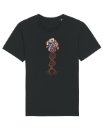 Mushroom DNA Mycology Shroom Trippy Tricou mânecă scurtă Unisex Rocker