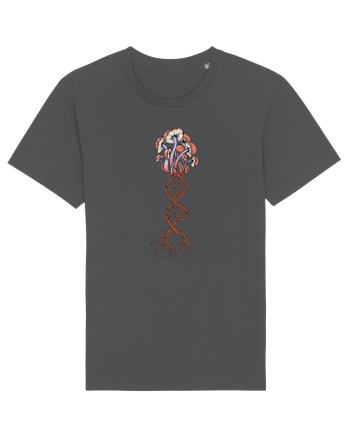 Mushroom DNA Mycology Shroom Trippy Anthracite