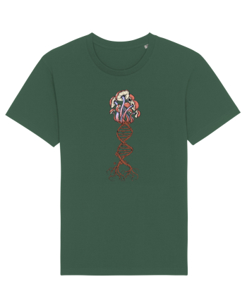 Mushroom DNA Mycology Shroom Trippy Bottle Green