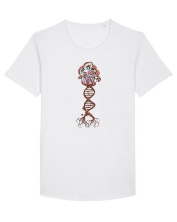 Mushroom DNA Mycology Shroom Trippy White