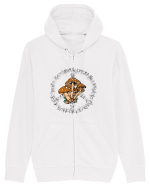 Mushroom Hippie Sign Hanorac cu fermoar Unisex Connector