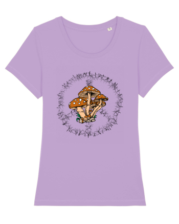 Mushroom Hippie Sign Lavender Dawn