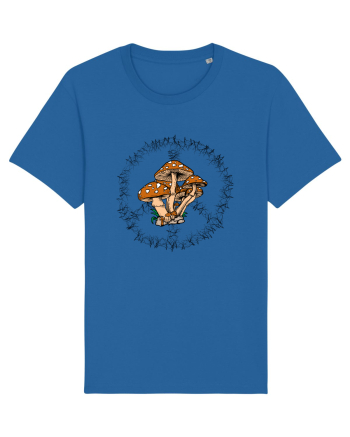Mushroom Hippie Sign Royal Blue