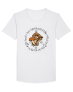 Mushroom Hippie Sign Tricou mânecă scurtă guler larg Bărbat Skater