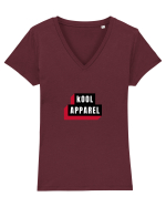 Kool Apparel Tricou mânecă scurtă guler V Damă Evoker