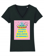 Aliens Tricou mânecă scurtă guler V Damă Evoker