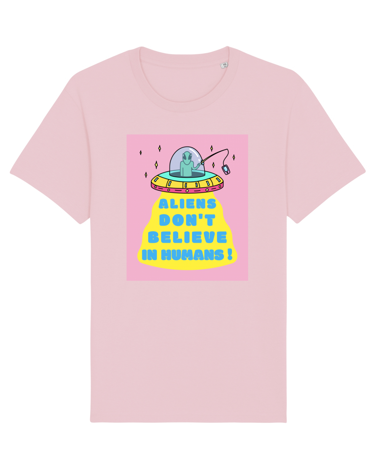 Tricou mânecă scurtă Unisex Rocker Cotton Pink