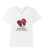 NO EXCUSES Tricou mânecă scurtă guler V Bărbat Presenter