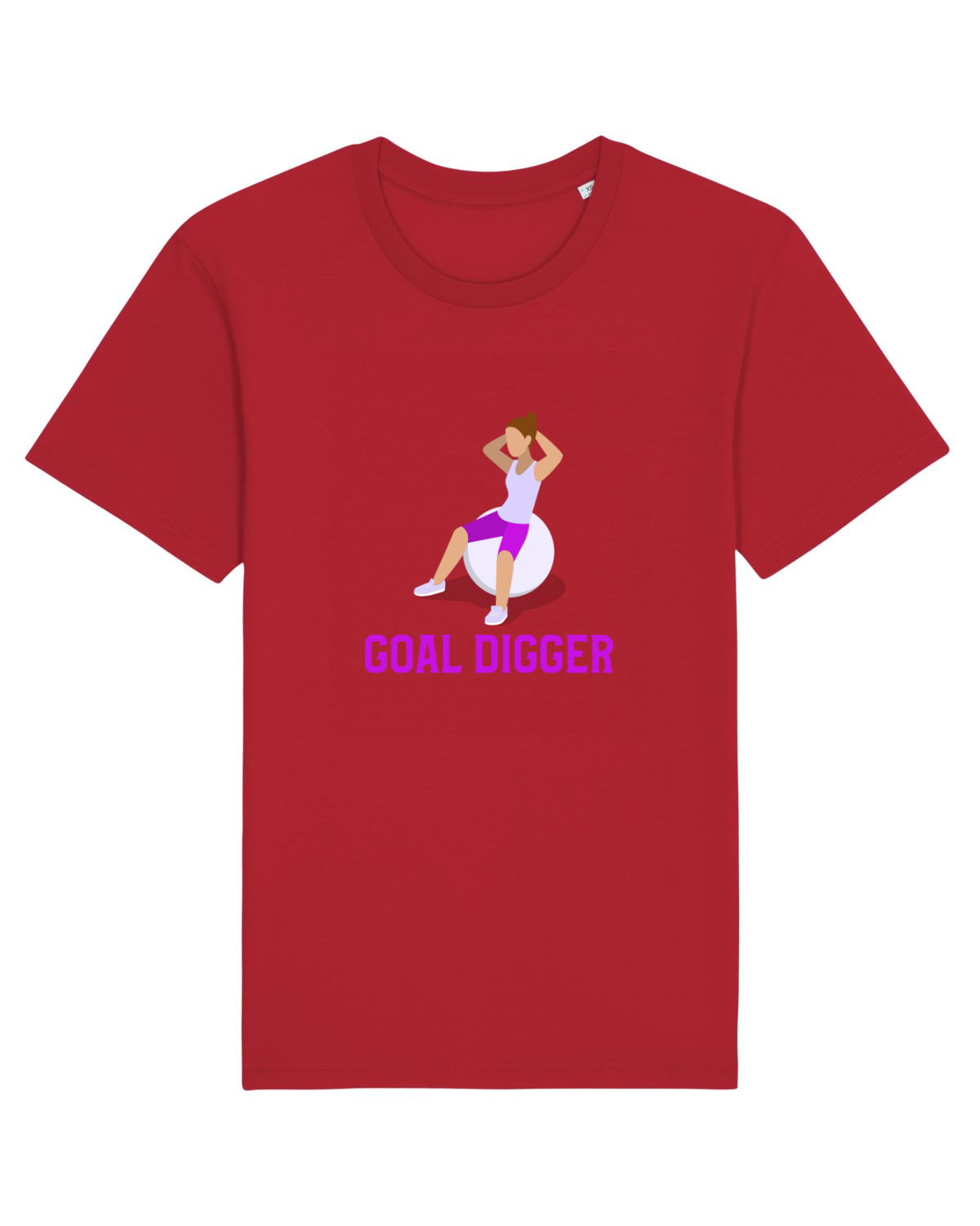 Tricou mânecă scurtă Unisex Rocker Red