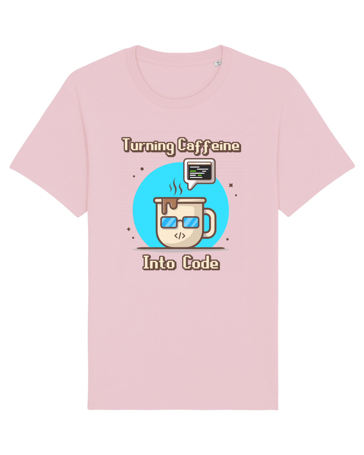 Tricou mânecă scurtă Unisex Rocker Cotton Pink