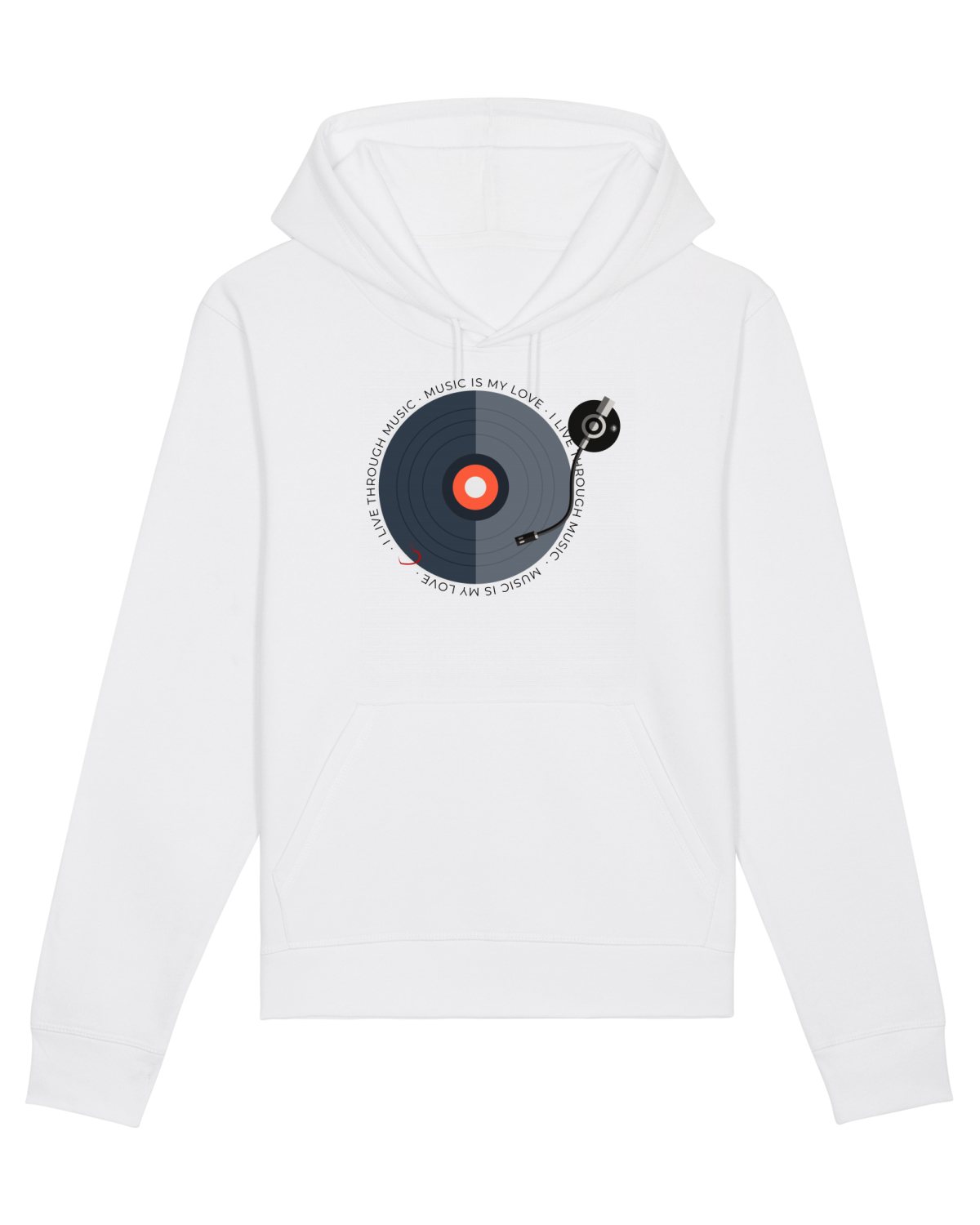 Hanorac Unisex Drummer White