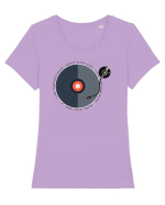 Music is my love Tricou mânecă scurtă guler larg fitted Damă Expresser