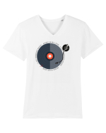 Music is my love Tricou mânecă scurtă guler V Bărbat Presenter