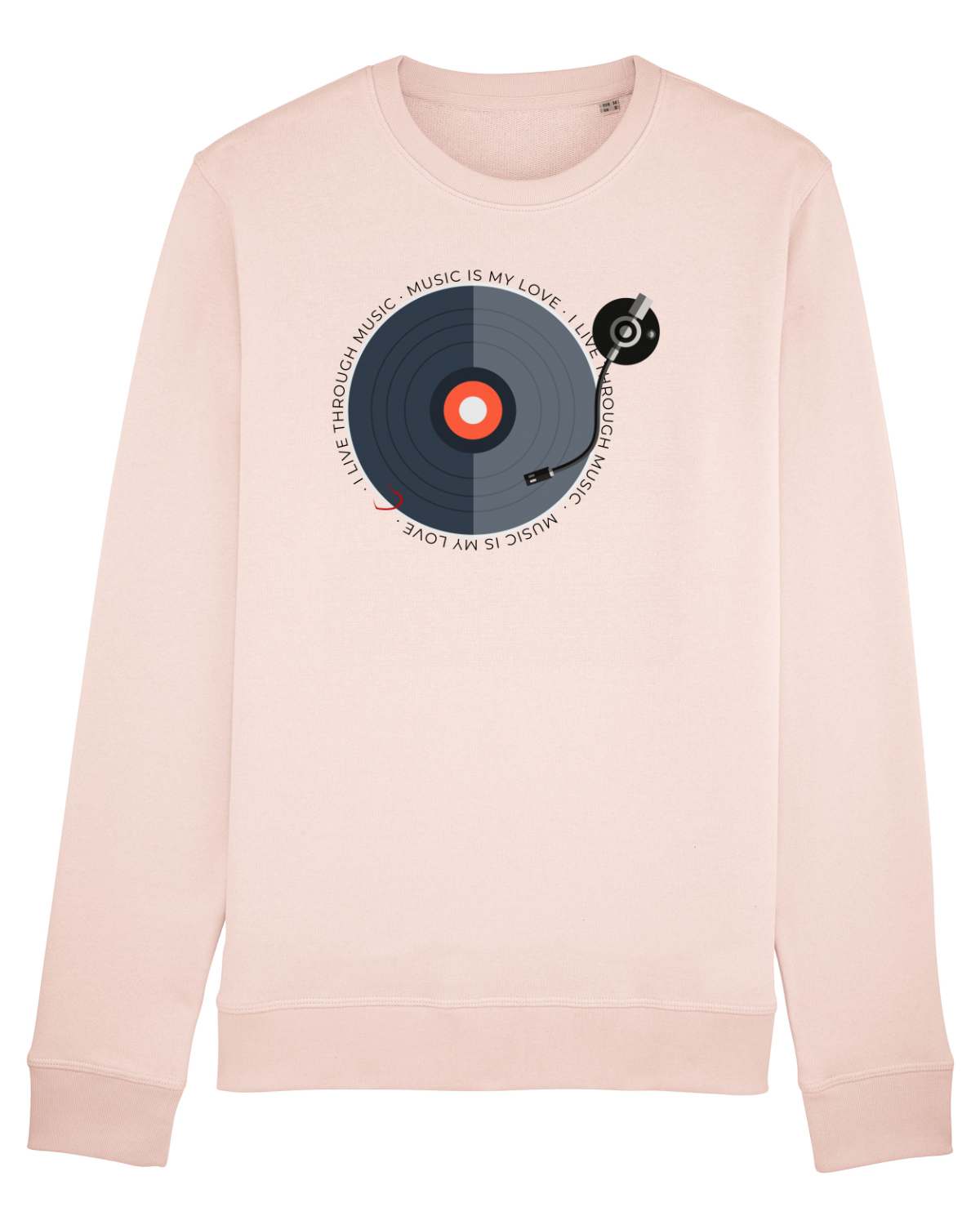 Bluză mânecă lungă Unisex Rise Candy Pink