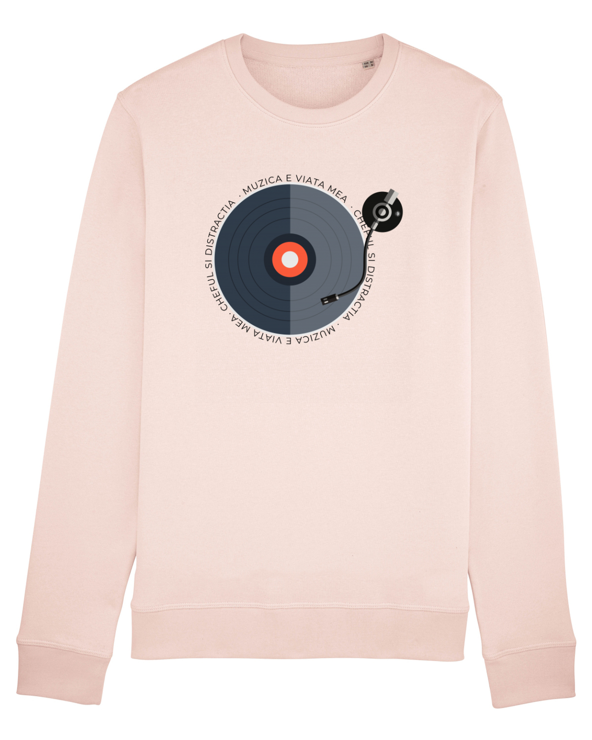 Bluză mânecă lungă Unisex Rise Candy Pink