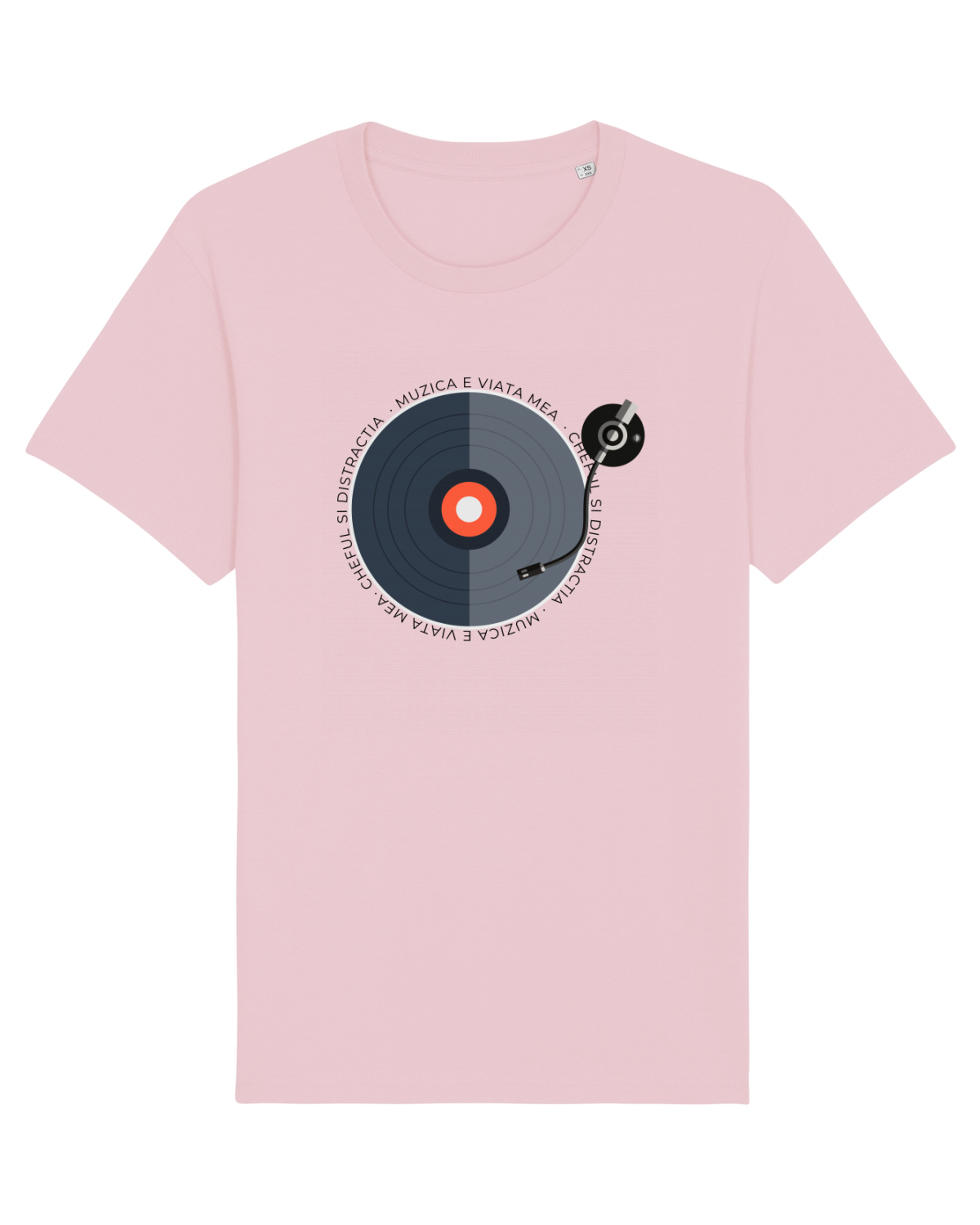 Tricou mânecă scurtă Unisex Rocker Cotton Pink
