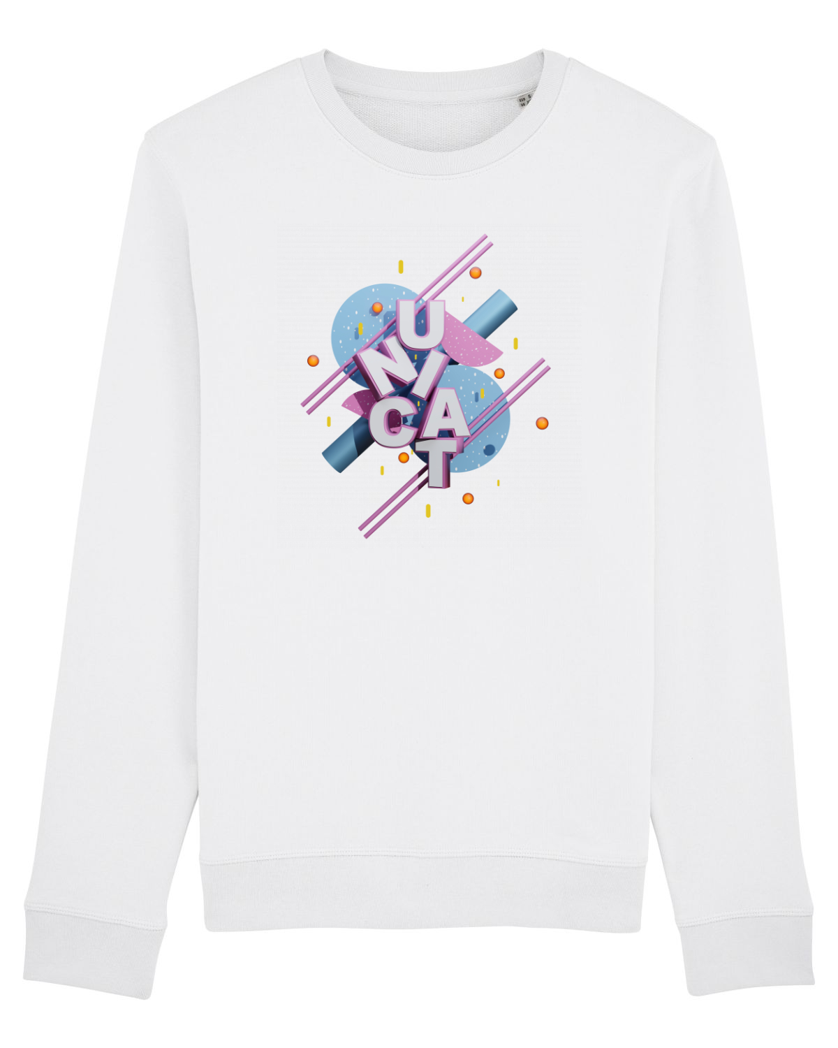Bluză mânecă lungă Unisex Rise White