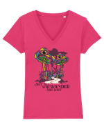 Not All Who Wander Are Lost Tricou mânecă scurtă guler V Damă Evoker