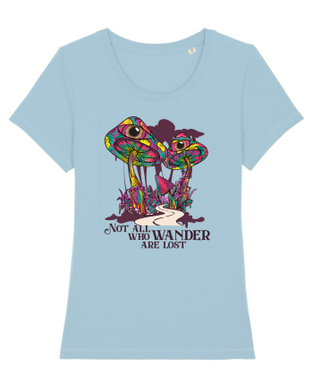 Not All Who Wander Are Lost Sky Blue