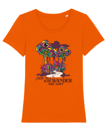 Not All Who Wander Are Lost Bright Orange
