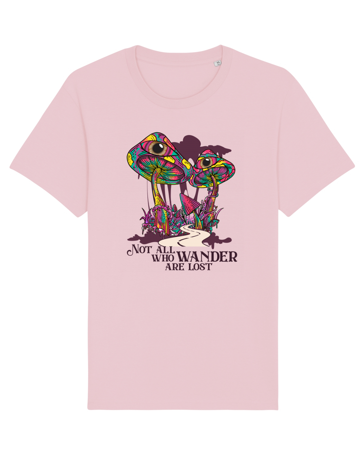 Tricou mânecă scurtă Unisex Rocker Cotton Pink