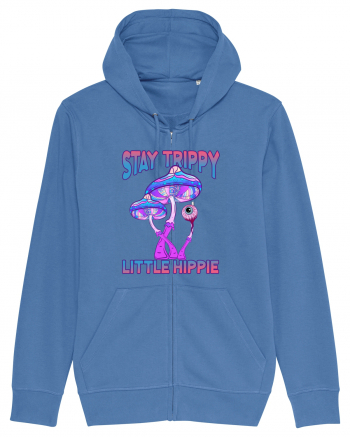 Stay Trippy Little Hippie Retro Psychedelic Bright Blue
