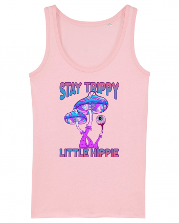 Stay Trippy Little Hippie Retro Psychedelic Cotton Pink