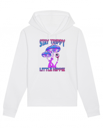 Stay Trippy Little Hippie Retro Psychedelic White