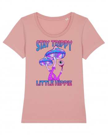 Stay Trippy Little Hippie Retro Psychedelic Canyon Pink