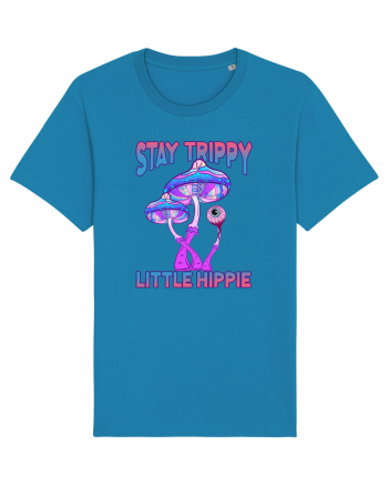 Stay Trippy Little Hippie Retro Psychedelic Azur