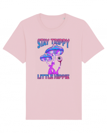 Stay Trippy Little Hippie Retro Psychedelic Cotton Pink