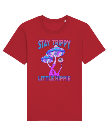 Stay Trippy Little Hippie Retro Psychedelic Red