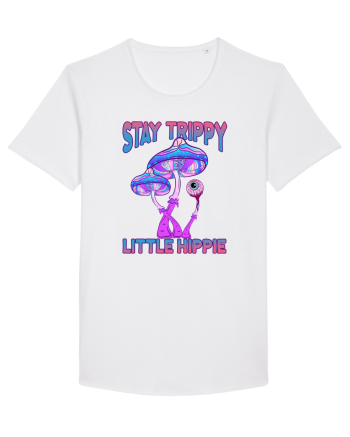 Stay Trippy Little Hippie Retro Psychedelic White