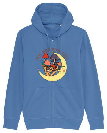 Stay Wild Moon Child Mushroom Moon Bright Blue