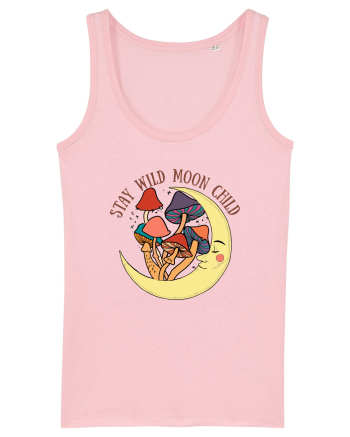 Stay Wild Moon Child Mushroom Moon Cotton Pink