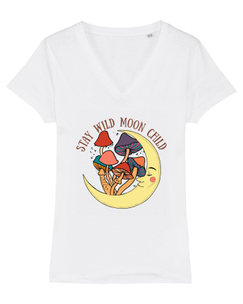 Stay Wild Moon Child Mushroom Moon White